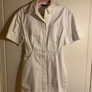 Mini white dress